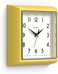 Mid-Century Black Wall Clock — 10" — Cheeky Yellow