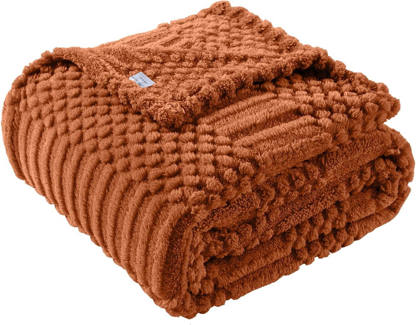 Beige Throw Pillow — 70" — Rust