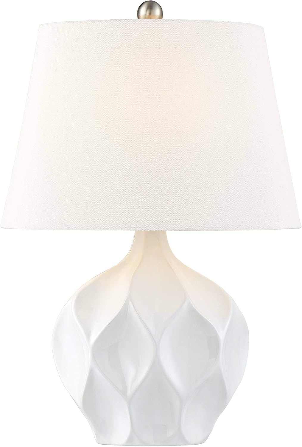 Oval Mid-Century Ceramic Table Lamp — 2" - View 2