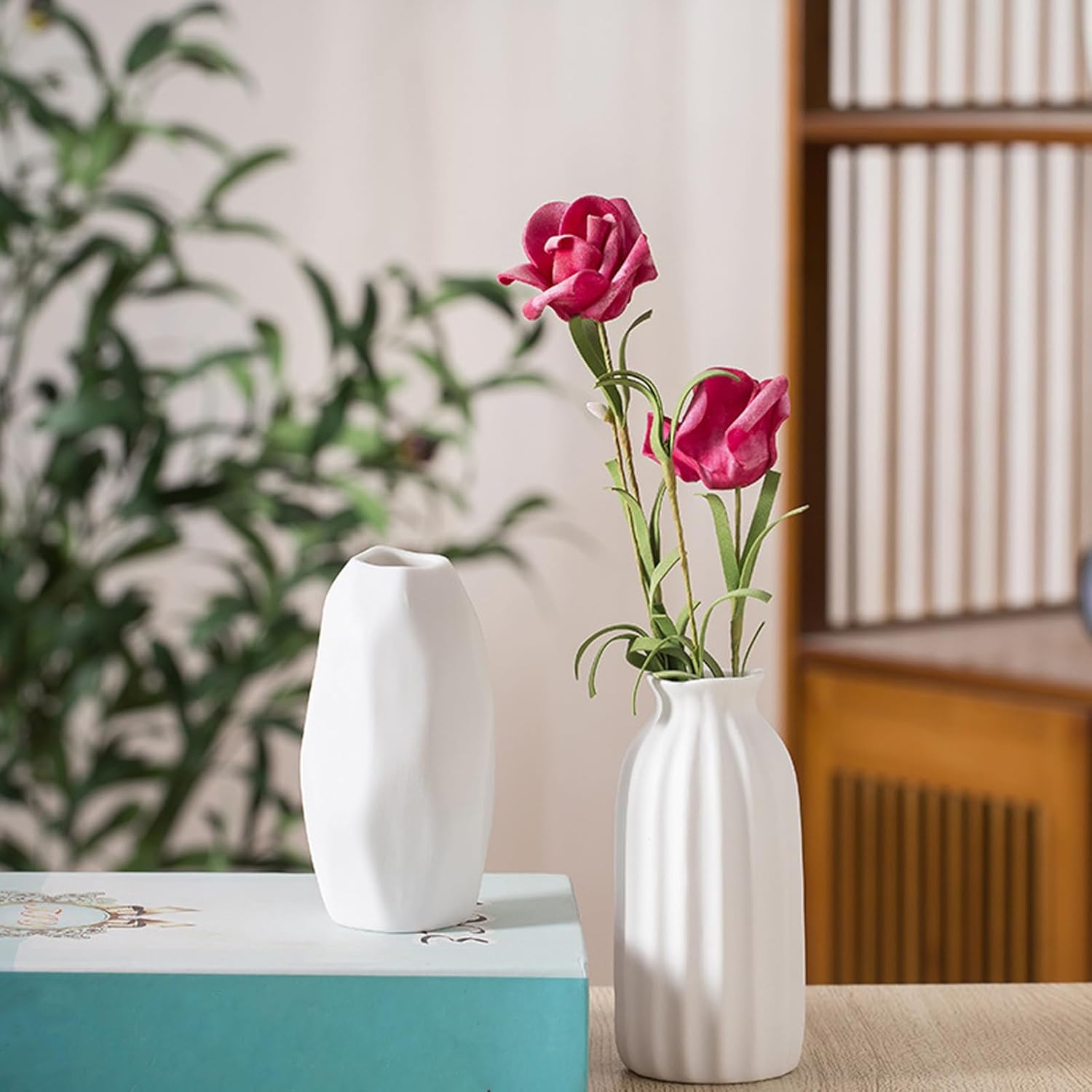 Boho Ceramic Vase — 5" - View 4