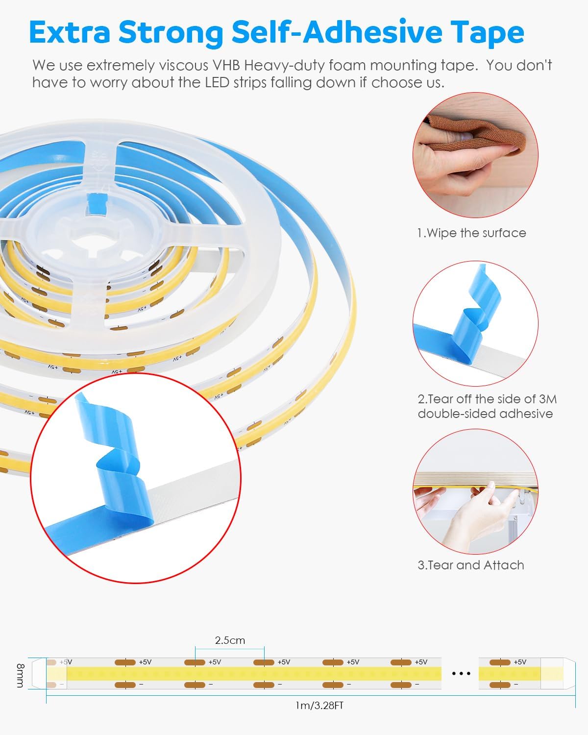Dimmable Metal LED Strip Light - View 6