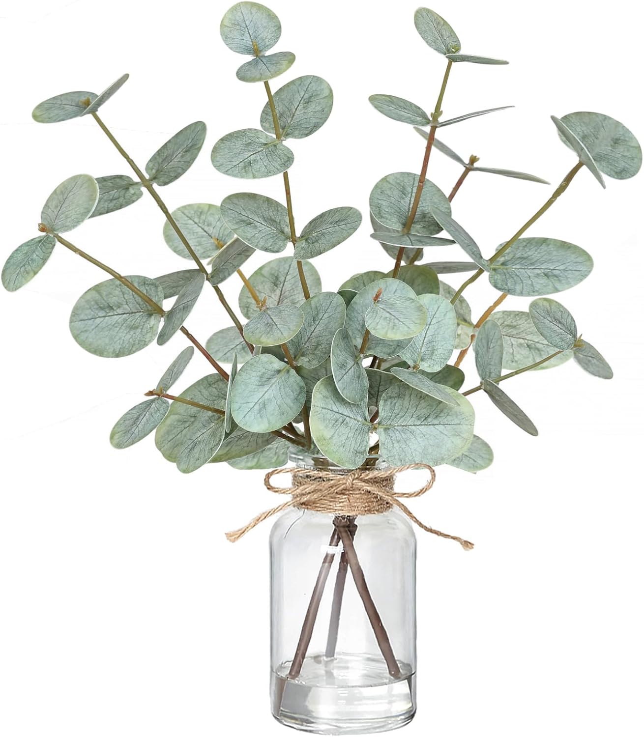 Black Artificial Plant — Green-white Bottle