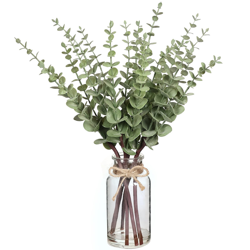 Farmhouse Glass Artificial Plant — 17.5"