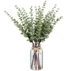 Farmhouse Glass Artificial Plant — 17.5"