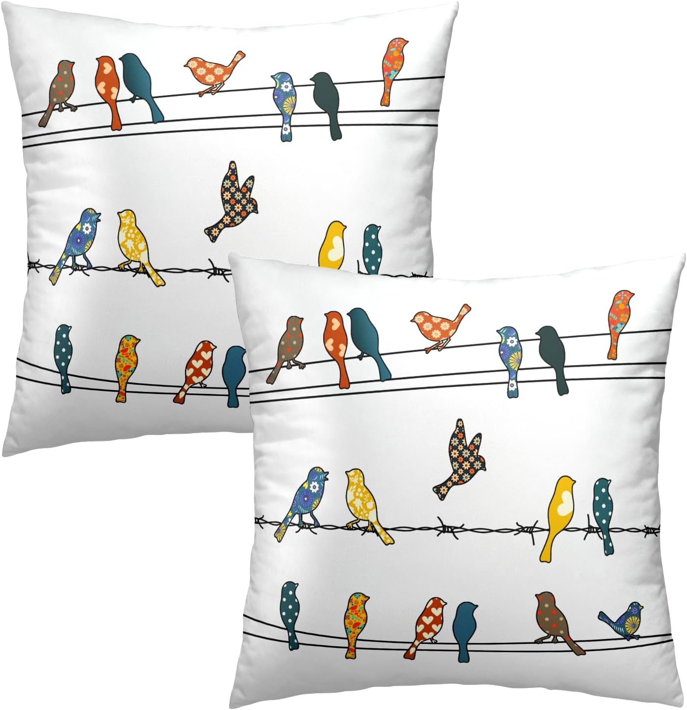 Boho Beige Throw Pillow Cover — 18" - View 2