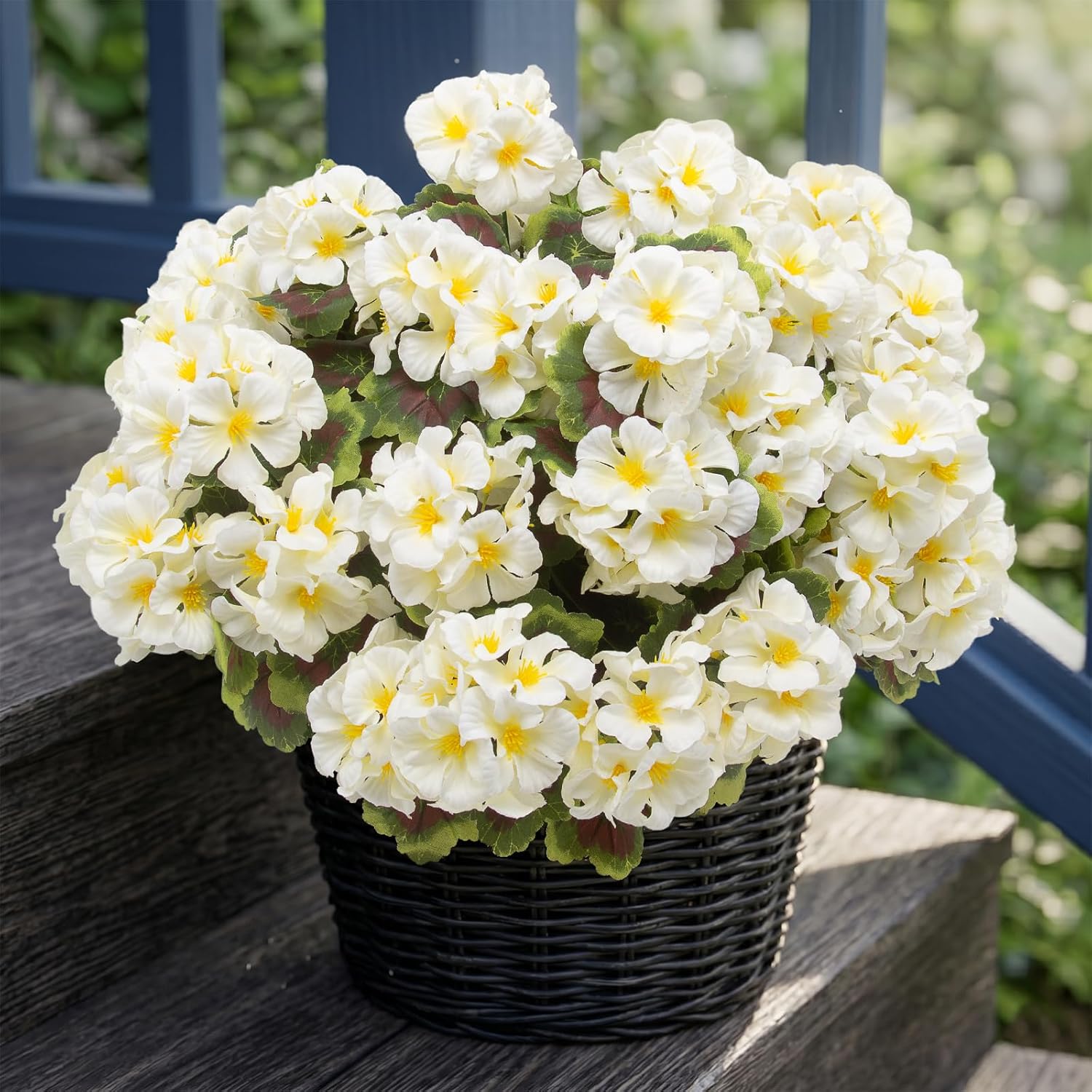 Orange Artificial Plant — White