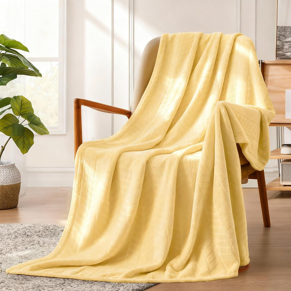 Brown Throw Pillow — 50" — Chevron-lightyellow