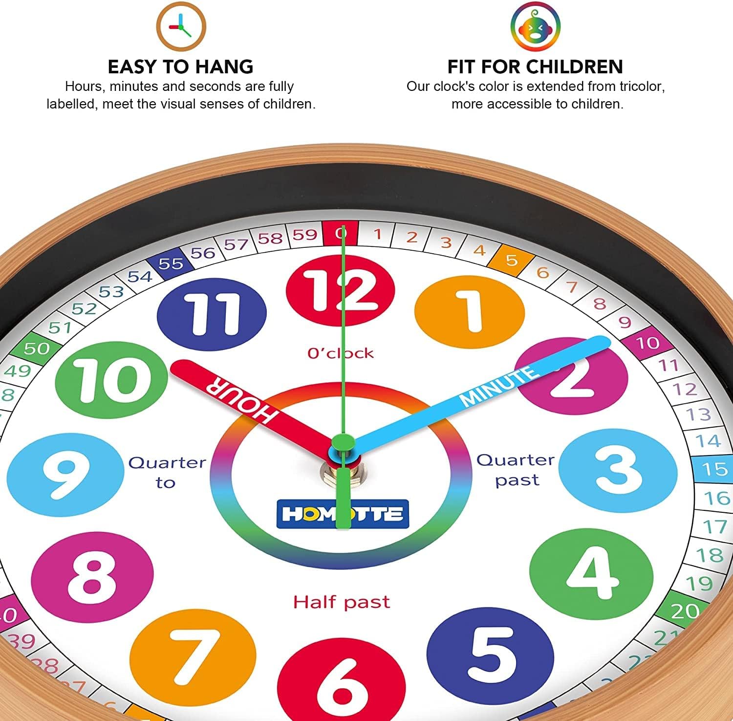 Round Wall Clock — 10" - View 4