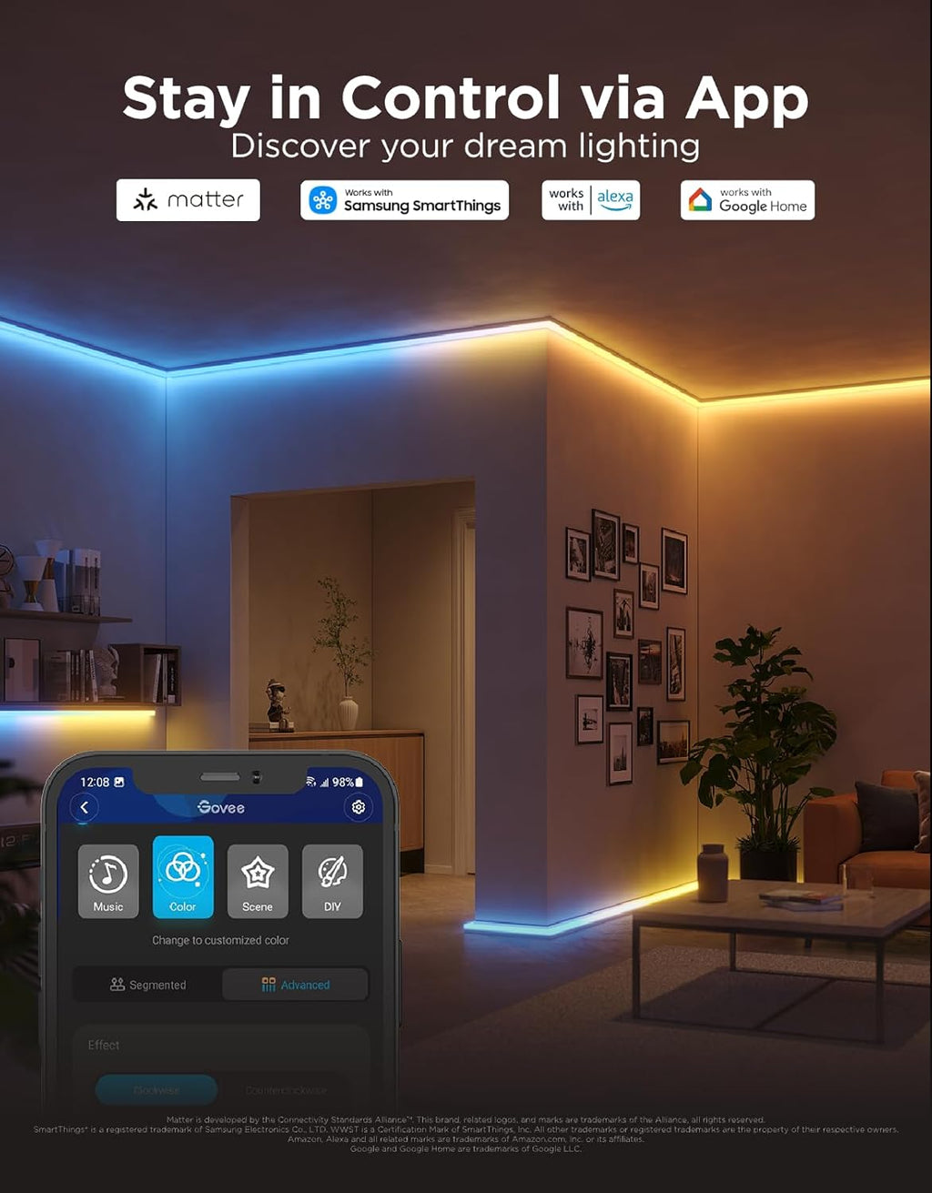 Smart Metal LED Strip Lights - View 4