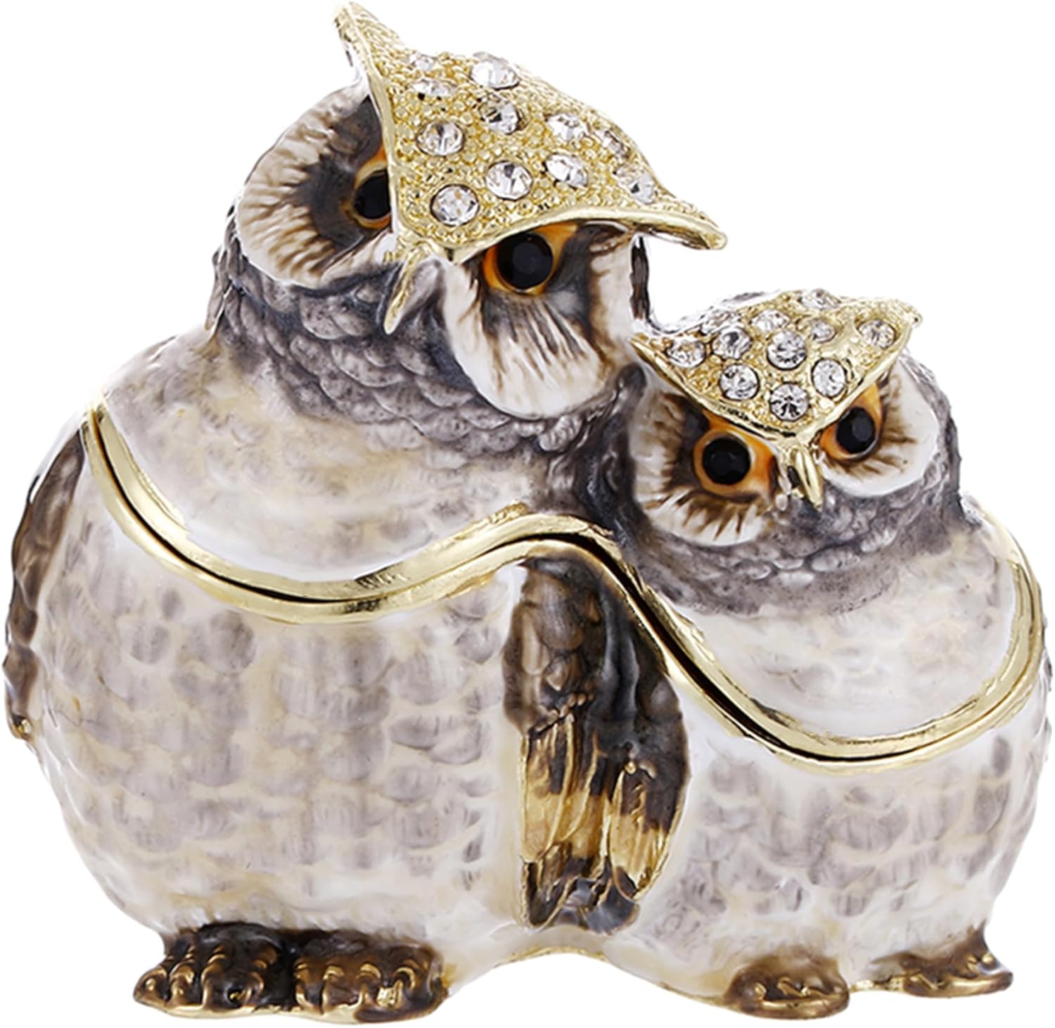 Blue Storage Basket — Couple Owl