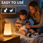 Rechargeable Brown Bedside Lamp - View 4