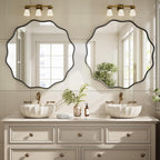 Round Black Vanity Mirror — 24" - View 5