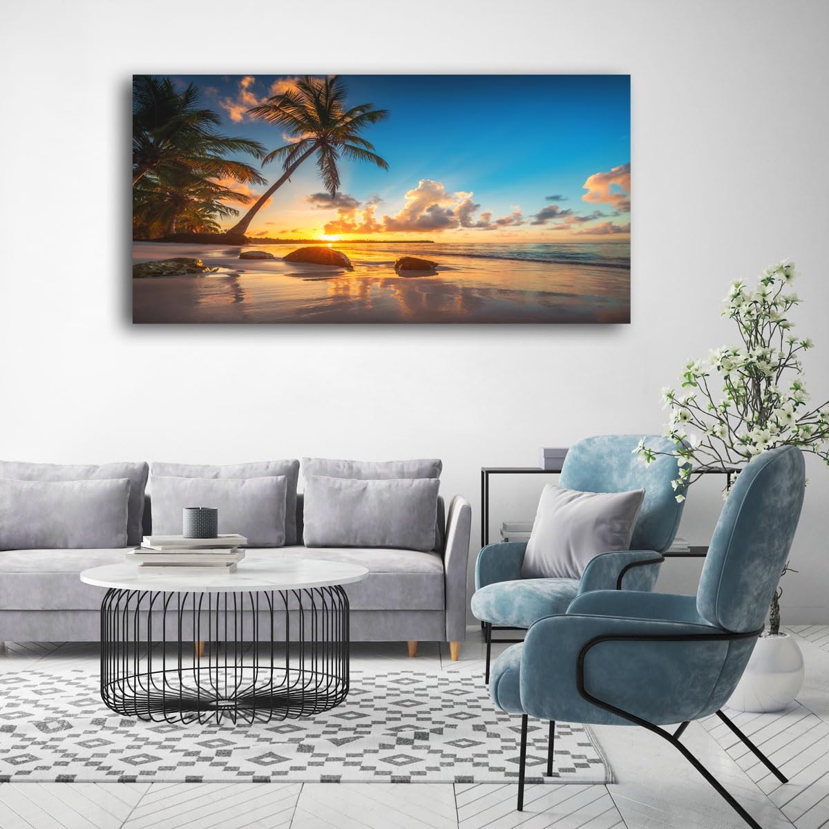 Framed Beige Wall Art — 40" - View 7
