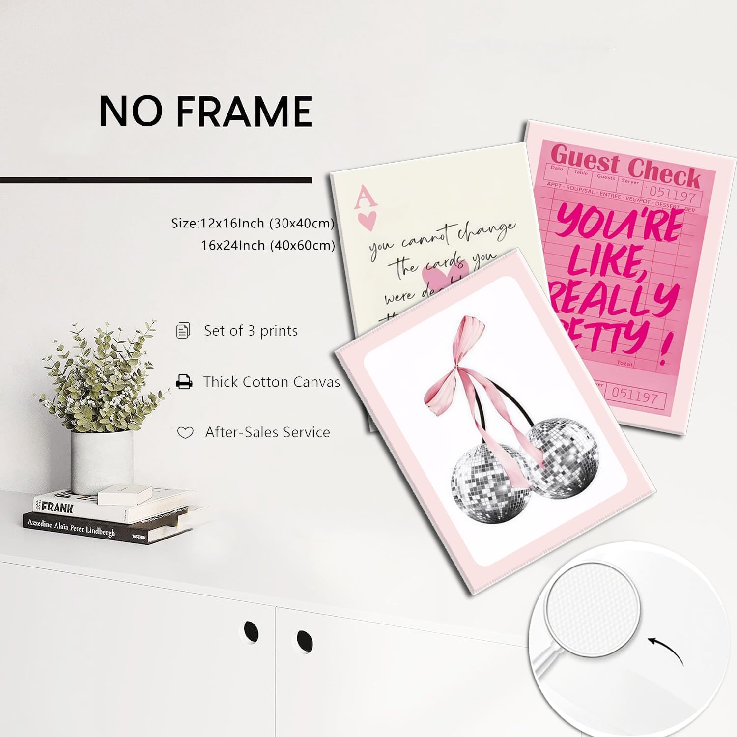 Framed Mid-Century Pink Wall Art — 16" - View 4