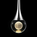 Dimmable Luxe Gold Pendant Light — 1-Light — Ball Polished Nickel