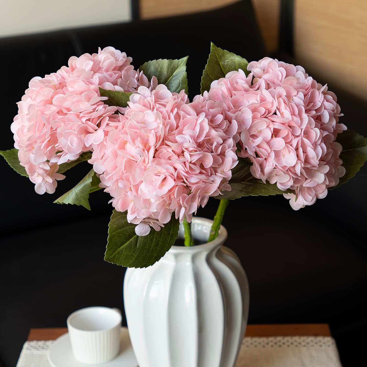 Blue Artificial Flowers — 22" — Pink
