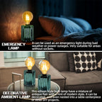 Cordless Brown Table Lamp — Set of 2 - View 4