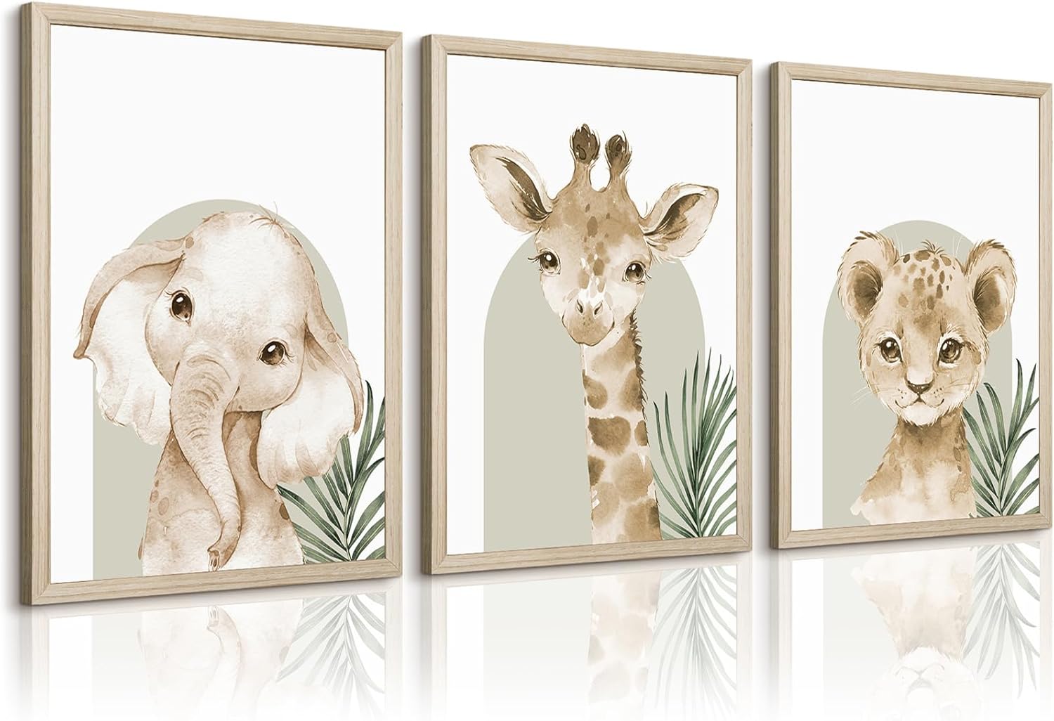 Framed Wood Canvas Wall Art — 12" — 16"x24" Framed
