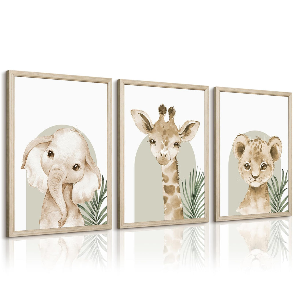 Framed Wood Canvas Wall Art — 12"