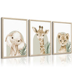 Framed Wood Canvas Wall Art — 12"