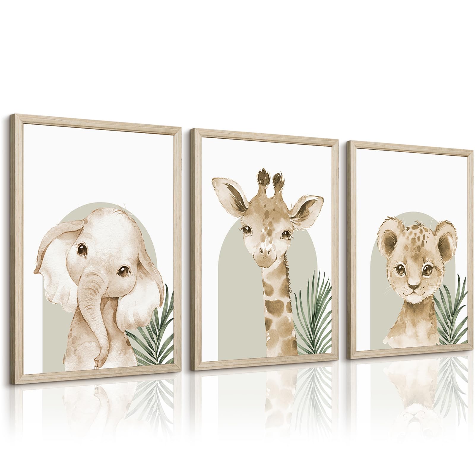 Framed Wood Canvas Wall Art — 12"