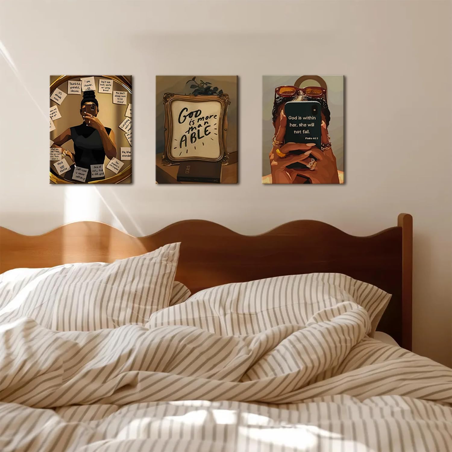 Framed Black Wall Decor — 16" - View 9