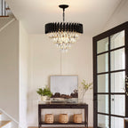 Luxe Black Chandelier — 20" - View 6