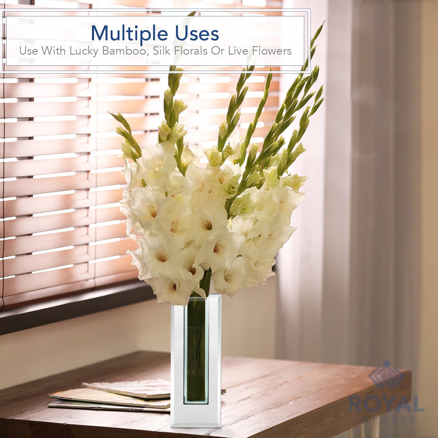 Modern Glass Mirror — 13.5" - View 2