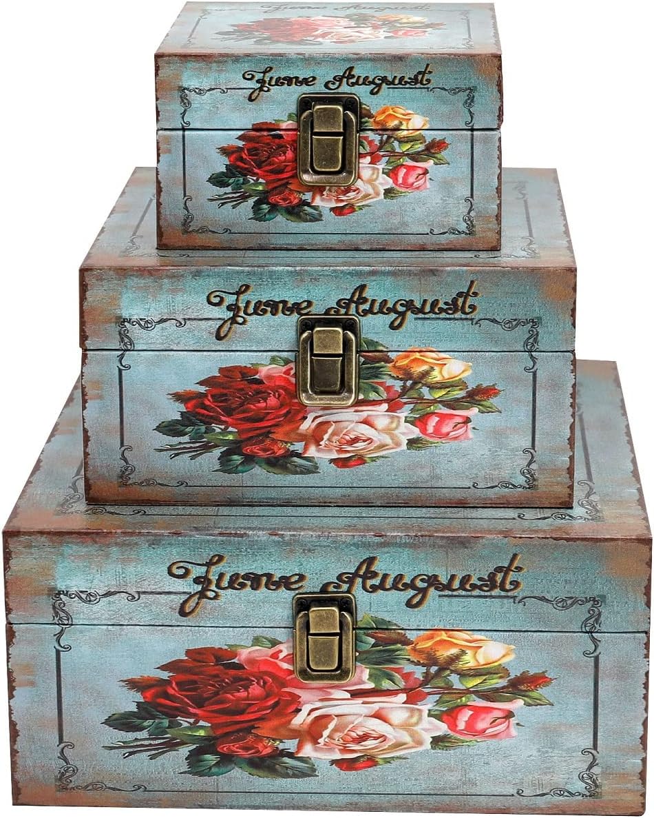 Vintage Farmhouse Beige Storage Basket — Set of 3 - View 2
