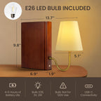 Cordless Modern Beige Table Lamp - View 2