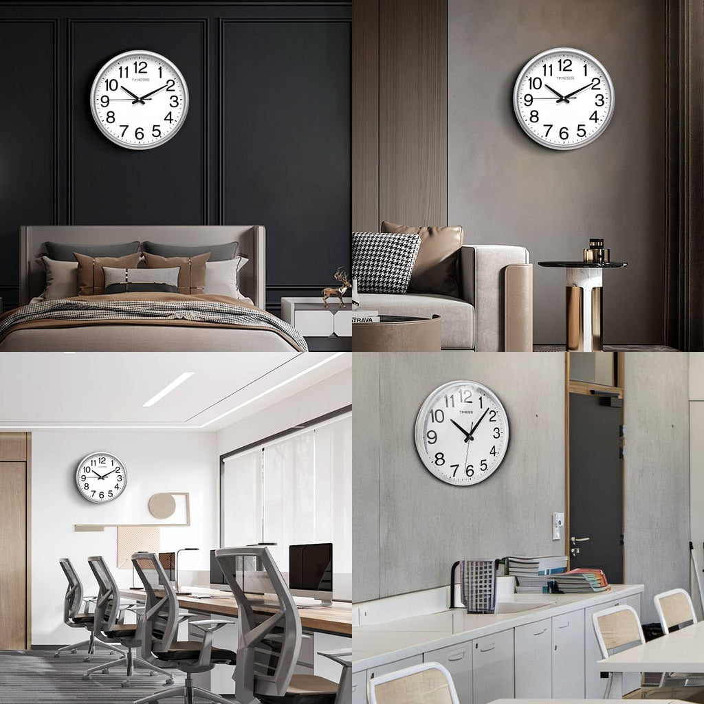 Battery Operated Modern Brown Wall Clock — 11" - View 6