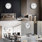 Battery Operated Modern Brown Wall Clock — 11" - View 6