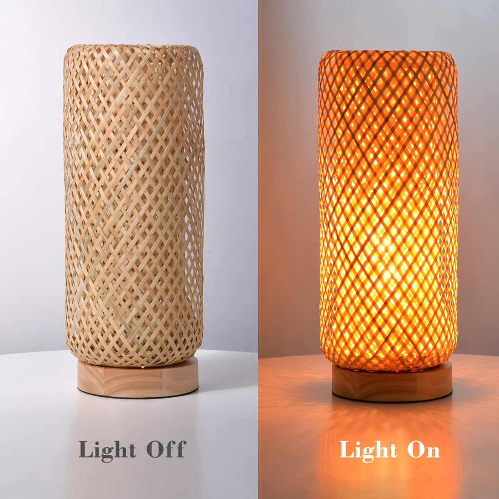 Boho Wood Desk Lamp — 5.9" - View 6