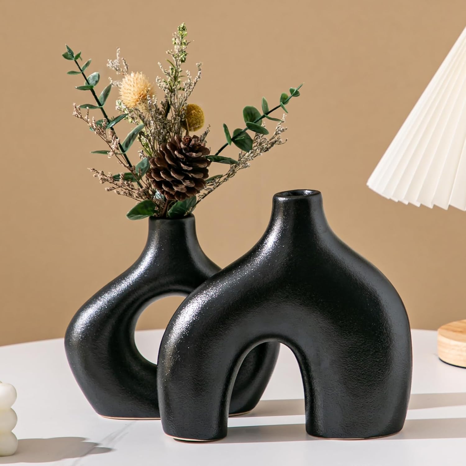 Vintage Farmhouse Black Flower Vase — Set of 2 - View 5