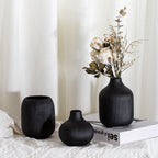 Boho Black Decorative Vase — Set of 3 - View 3