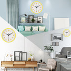 Round Modern Blue Wall Clock — 9" - View 6