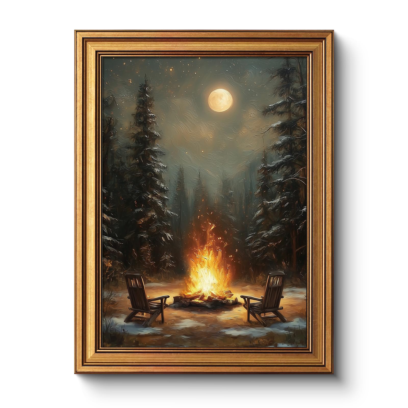 Framed Farmhouse Blue Wall Art — 16"
