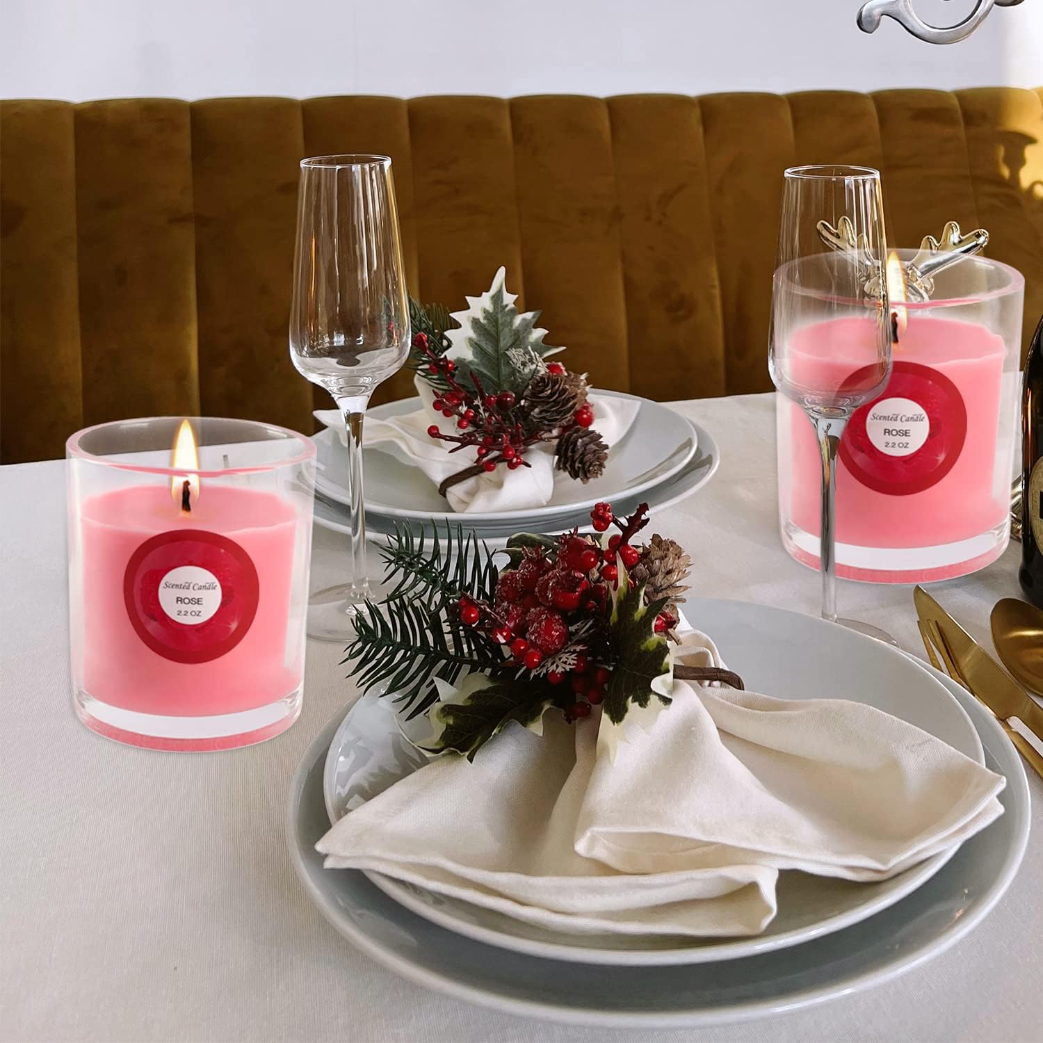 Soy Wax Brown Scented Candle - View 3