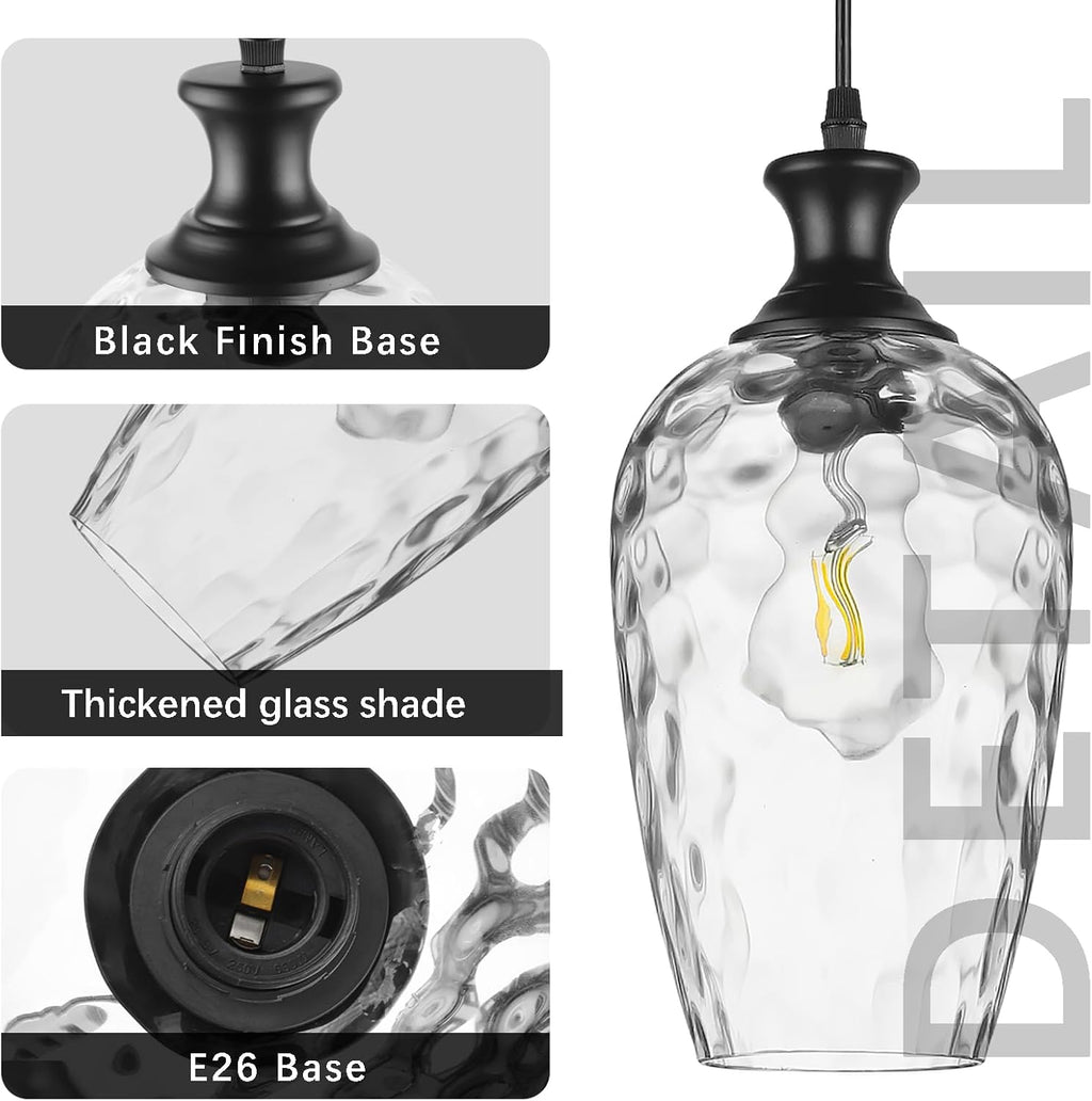 Farmhouse Black Pendant Light — 1-Light - View 2