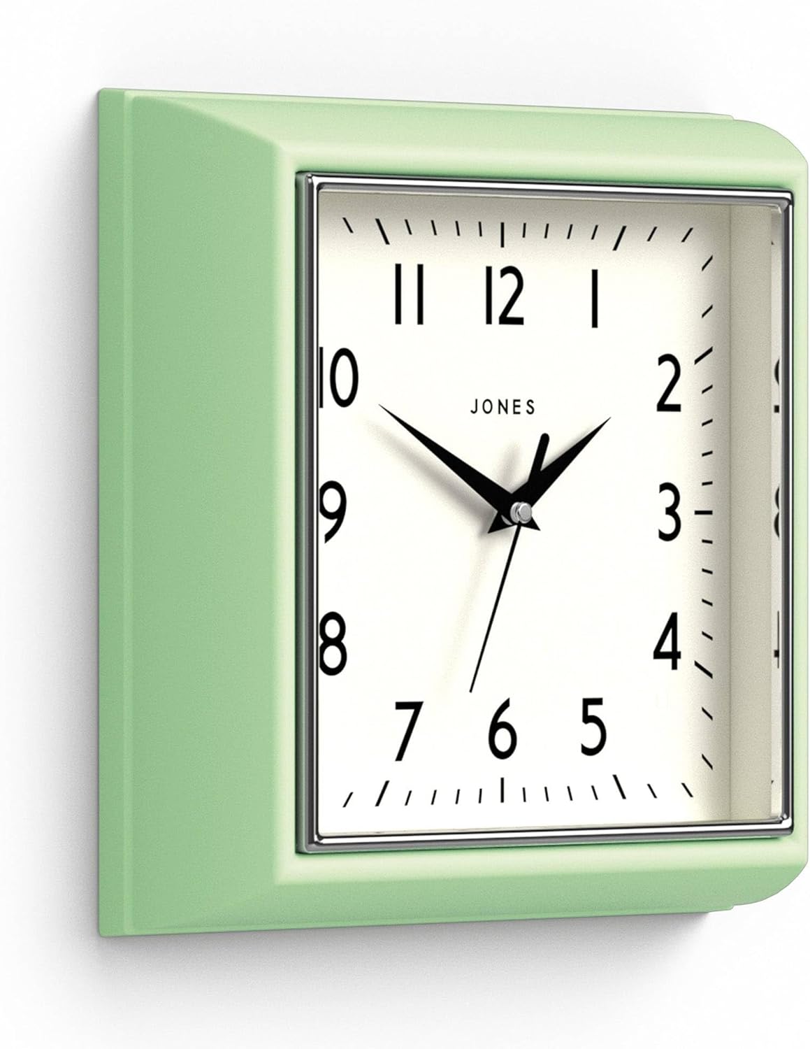 Mid-Century Black Wall Clock — 10" — Neo Mint
