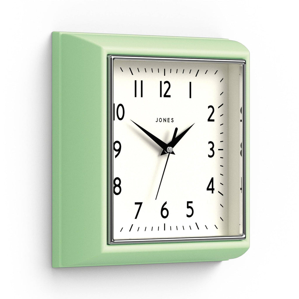 Mid-Century Black Wall Clock — 10"