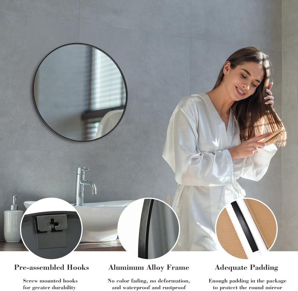 Round Glass Mirror - View 5