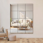 Glass Wall Mirror — 12" — Frameless