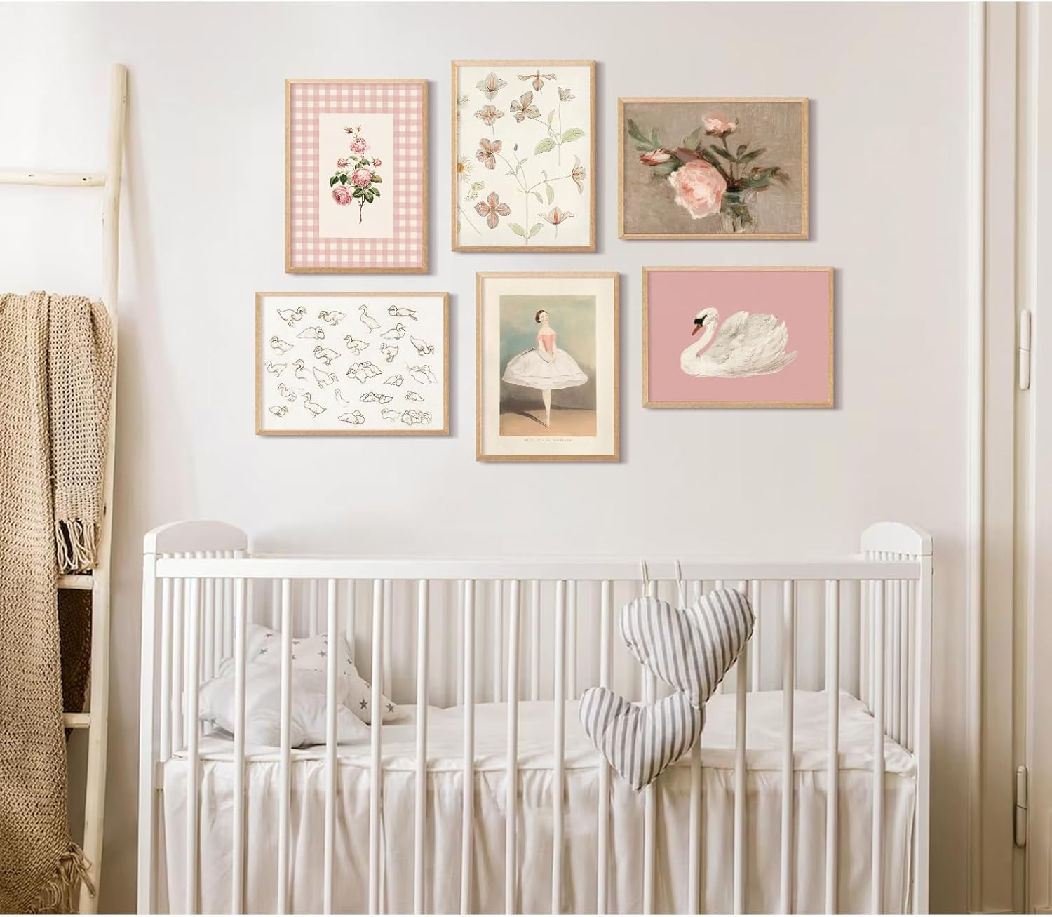 Unframed Pink Canvas Wall Art — 6" - View 5