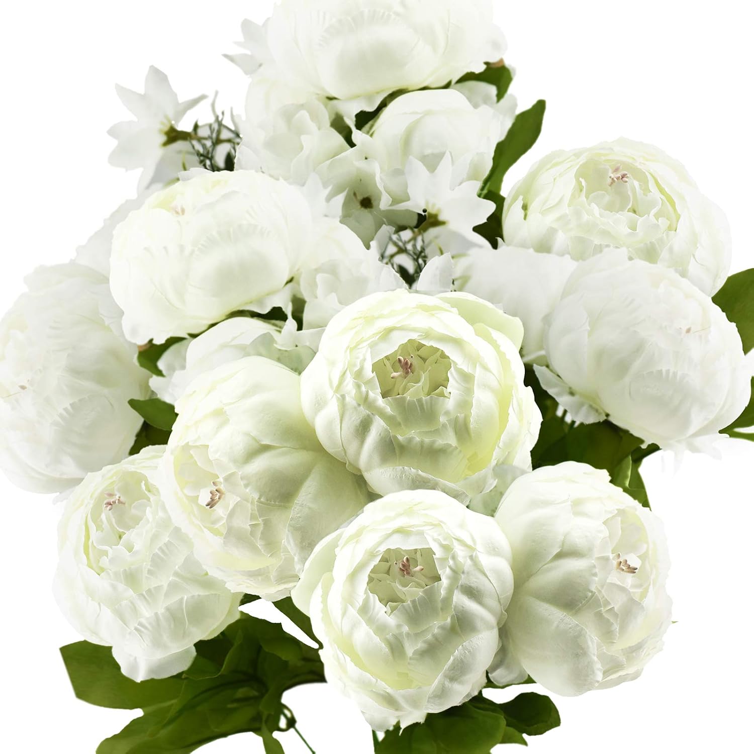 Vintage Blue Artificial Plant — Ivory White