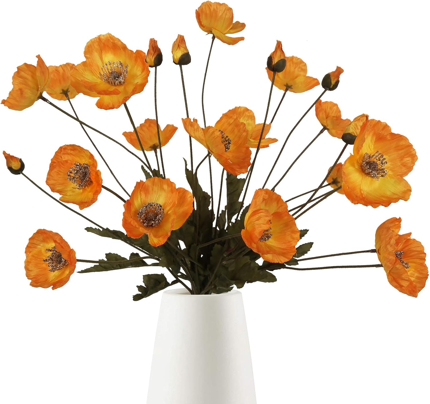 Blue Artificial Flowers — Orange