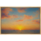 Framed Farmhouse Beige Wall Art — 16"
