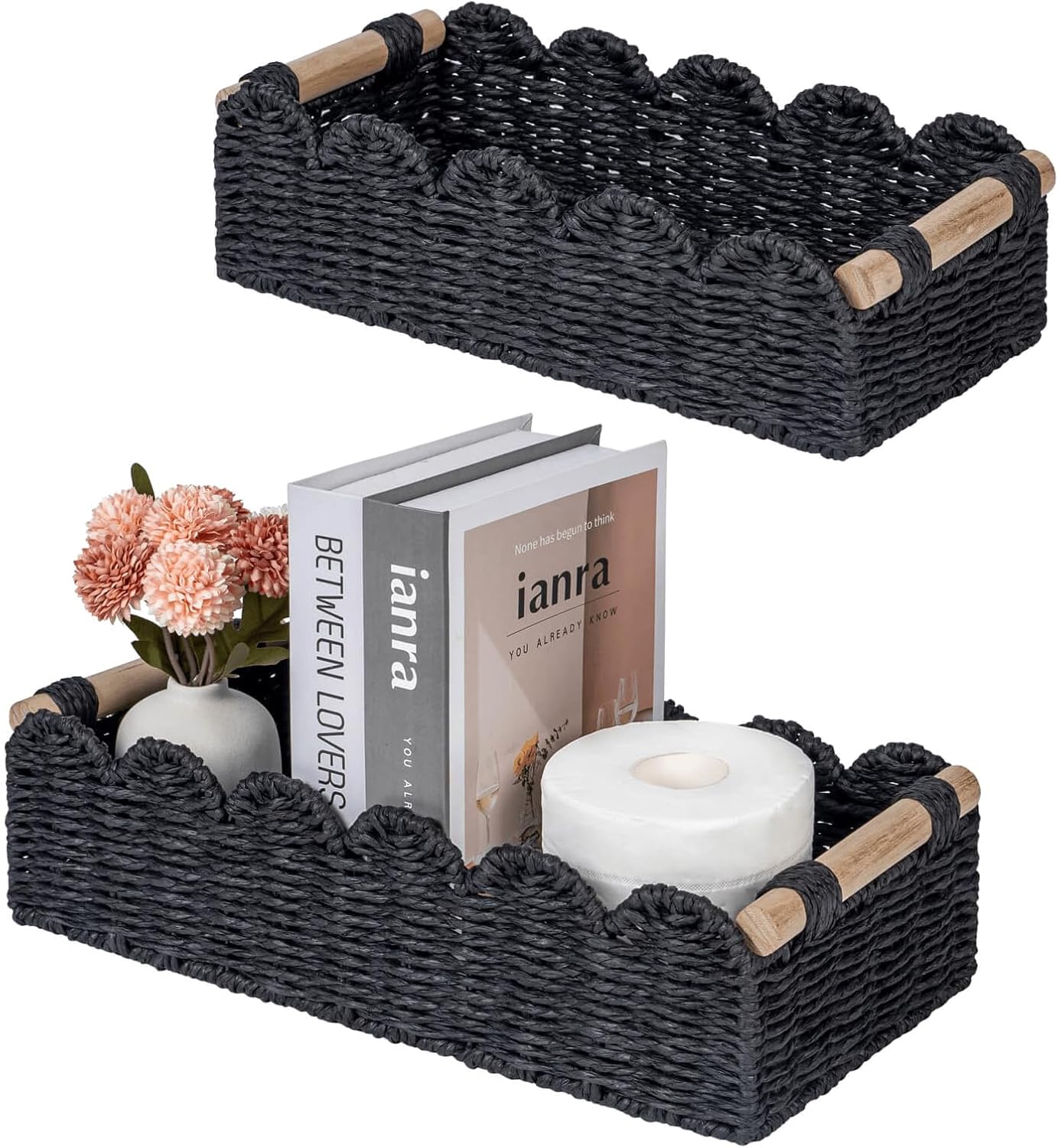 Beige Basket — Black