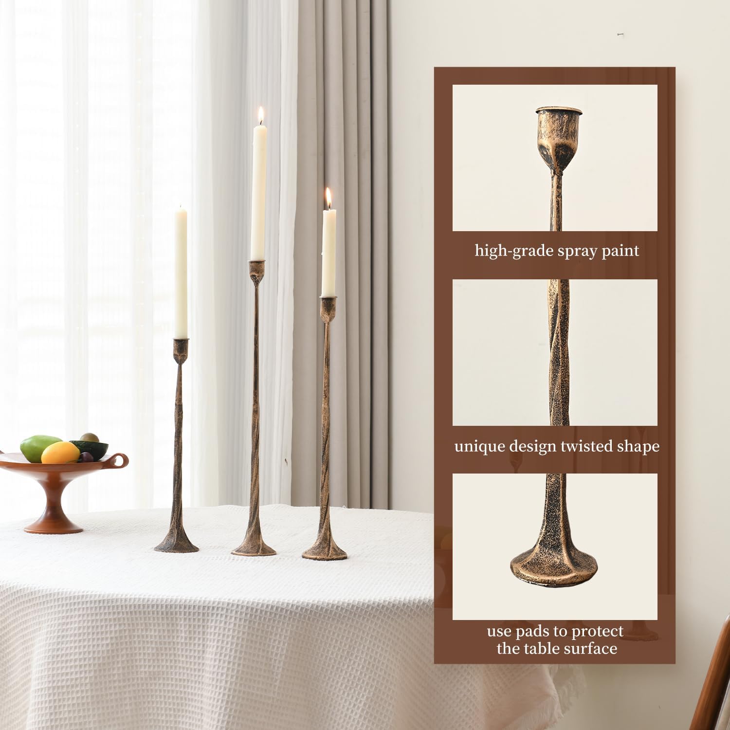 Vintage Luxe Black Candle — 4" - View 2
