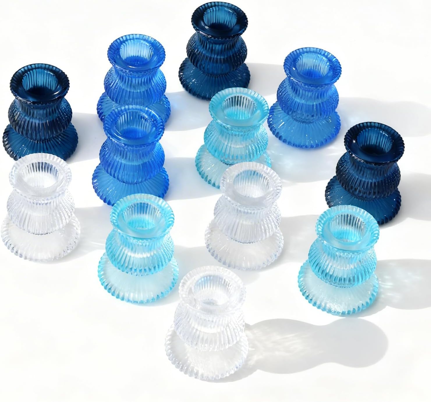 Vintage Black Candle — Blue&clear